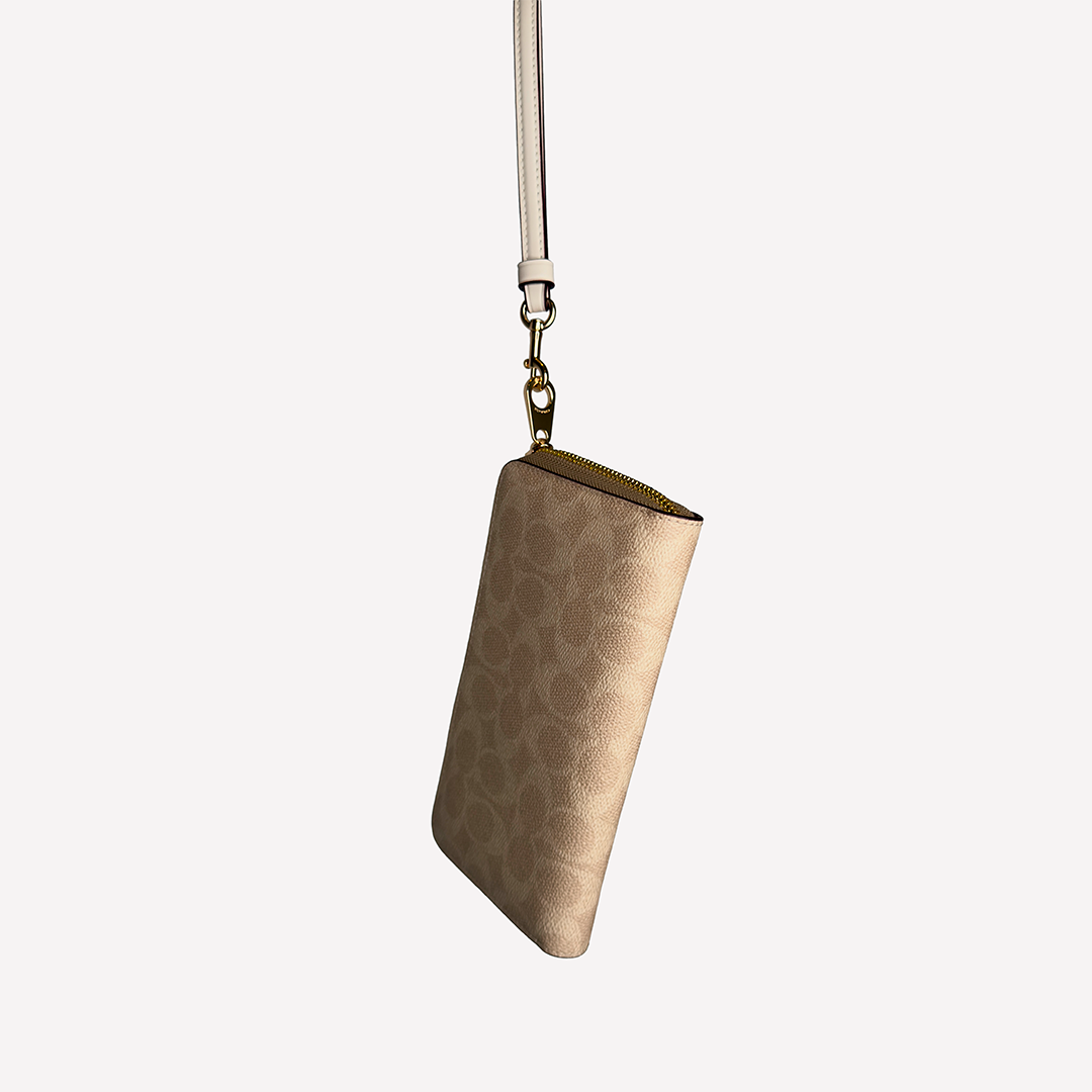 Coach Wristlet Sand